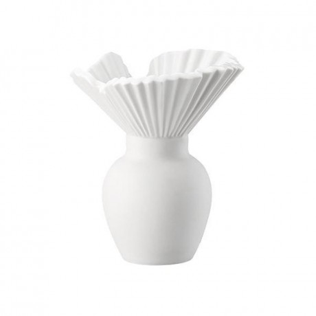 Rosenthal Rosenthal Miniaturvasen Vase Falda weiss matt 10 cm Миниатюрные вазы Rosenthal Ваза Falda белая матовая 10 см