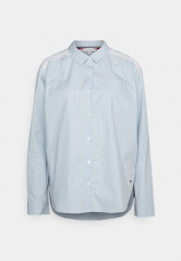 Tommy Hilfiger WOVEN STRIPE TOP Pyjama top light blue ТОП В ПОЛОСКАХ Пижамный топ светло-синий