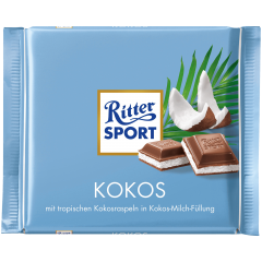 Ritter Sport Kokos Молочный шоколад с  кокосом 100г