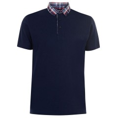 Рубашка поло мужская Pierre Cardin Check Collar Polohemd Herren