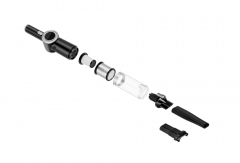 TURBOTRONIC BY Z-LINE Handstaubsauger 15 kpa, 26 Min. Laufzeit, ultra-Leichtgewicht Boden Staubsauger 90 W schwarz/silber Беспроводной ручной пылесос TurboTronic by Z-L 90 Вт, с зарядной станцией, черный/серебристый