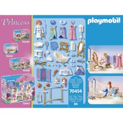 PLAYMOBIL 3er Set: 70455 Speisesaal + 70454 Ankleidezimmer mit Badewanne + 70453 Schlafsaal Комплект из 3-х: 70455 столовая + 70454 гардеробная с ванной + 70453 спальная комната