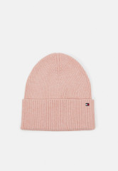 Tommy Hilfiger ESSENTIAL FLAG BEANIE Beanie sepia pink melange ESSENTIAL FLAG BEANIE Шапочка сепия розовый меланж
