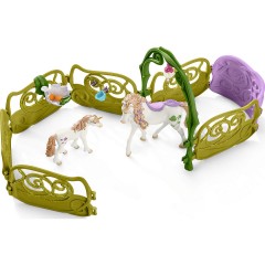 Schleich Schleich bayala 42445 Glitzerndes Blutenhaus mit Einhornern Schleich bayala 42445 сверкающий цветочный домик с единорогами