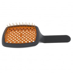 Giorgio Janeke Curvy Brush quot;Mquot; Vented Black Orange  Пышная кисть &amp;quot;М&amp;quot; Вентилируемый черный оранжевый