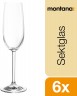 Montana Sekt Glaser 6st, Монтана Набор бокалов для шампанского 200 мл, 6 шт