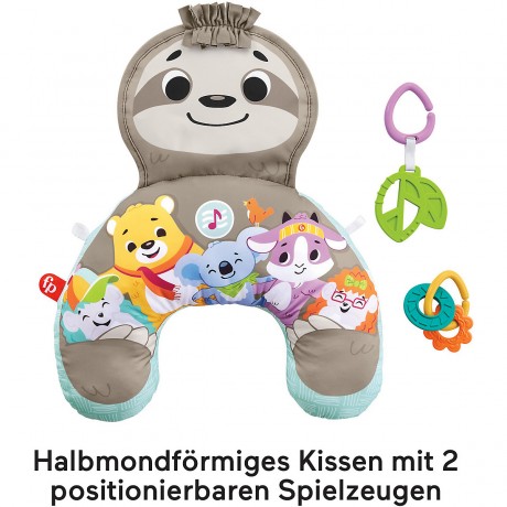 Mattel Fisher-Price Faultier-Spielkissen mit Vibration Вибрирующая игровая подушка Fisher-Price Sloth