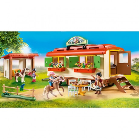 PLAYMOBIL PLAYMOBIL 70510 Ponycamp-Ubernachtungswagen PLAYMOBIL 70510 Автомобиль для ночлега в пони-лагере