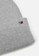 Tommy Hilfiger ESSENTIAL FLAG BEANIE Beanie light grey heather ESSENTIAL FLAG BEANIE Шапочка светло-серый вереск