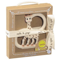 SOPHIE LA GIRAFE® Beissring SoPure weich aus Naturkautschuk Зубное кольцо SoPure soft из натурального каучука