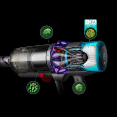 DYSON DYSON Akku-Hand-und Stielstaubsauger Dyson V15 Detect Absolute, 660 W, 2 Bodendusen und 2 weitere Zubehorteile  Беспроводной ручной пылесос DYSON Dyson V15 Detect Absolute, 660 Вт, 2 насадки для пола и 2 других аксессуара