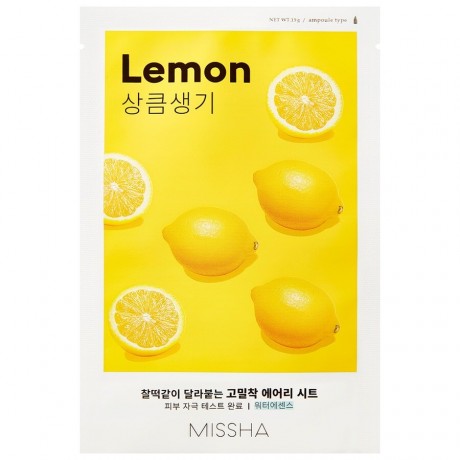 Missha Airy Fit  Mask Lemon  Маска Airy Fit Лимон