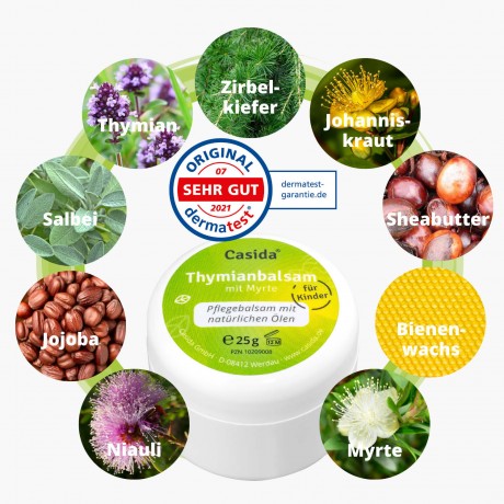Casida THYMIANBALSAM mit Myrte fur Kinder  БАЛЬЗАМ ТИМАНОВЫЙ с миртом для детей