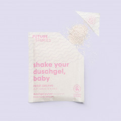 FUTURE STORIES Duschgel Pulver 3er Set Kokos &amp; Tonka  Набор гелей для душа из 3 кокосов и бобов тонка