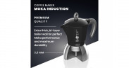 Bialetti Bialetti Moka Induction, Espressomaschine schwarz/silber, 2 Tassen schwarz, silber Bialetti Moka Induction, кофемашина для эспрессо черный/серебристый, 2 чашки