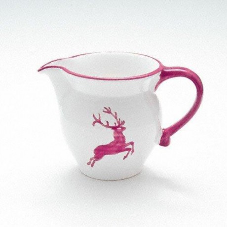 Gmundner Keramik Gmundner Keramik Bordeauxroter Hirsch Milchgiesser glatt 0,3 L / h:9,5 cm Gmundner ceramics Соковыжималка для молока бордового благородного оленя, гладкая, 0,3 л / высота: 9,5 см