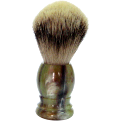 Golddachs Rasierpinsel Kunststoff, Silberzupf Помазок пластиковый, с серебряным наконечником