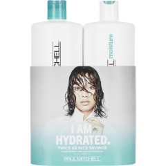 Paul Mitchell (Поль Митчелл) Moisture Save On Duo, Instant Moisture Daily Shampoo Шампунь против перхоти 1000 мл + Daily Treatment 1000 мл / 1 шт.