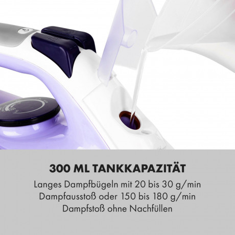 Klarstein Klarstein Trockenbugeleisen Steam Bro, 2200 W  Сухой утюг Klarstein Steam Bro, 2200 Вт