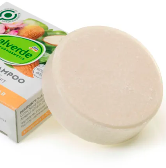 alverde NATURKOSMETIK Festes Shampoo mit Mandel-Duft, Алтерра Твердый шампунь с ароматом миндаля 60гр