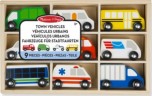 Melissa  Doug Stadtfahrzeuge aus Holz Деревянный городской транспорт