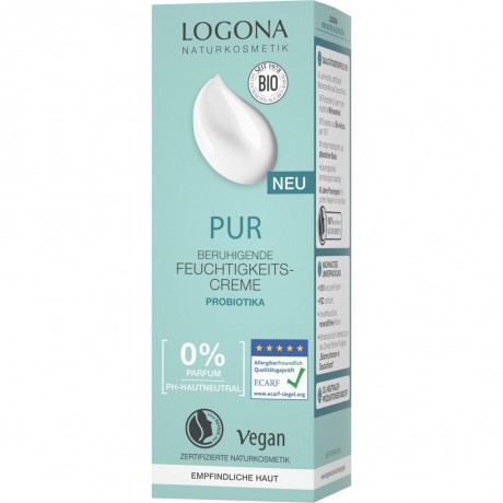 Logona Pur Beruhigende Feuchtigkeits-Creme mit Probiotika  Pur Soothing увлажняющий крем с пробиотиками