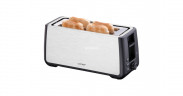 Cloer Cloer King-Size-Toaster 3579 edelstahl/schwarz, 1.800 Watt, fur 4 XXL-Toastscheiben  edelstahl/schwarz Тостер Cloer king-size 3579, нержавеющая сталь/черный, 1800 Вт, на 4 тоста размера XXL