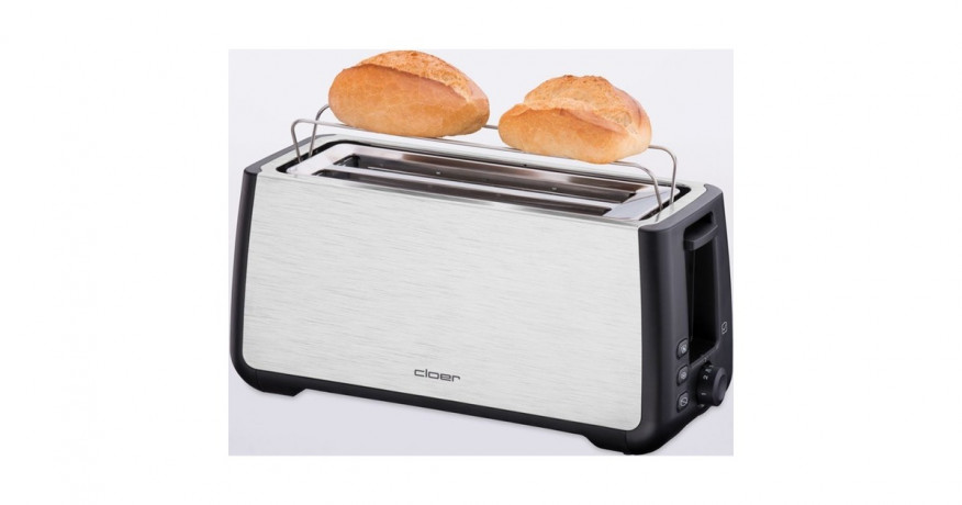 Cloer Cloer King-Size-Toaster 3579 edelstahl/schwarz, 1.800 Watt, fur 4 XXL-Toastscheiben  edelstahl/schwarz Тостер Cloer king-size 3579, нержавеющая сталь/черный, 1800 Вт, на 4 тоста размера XXL