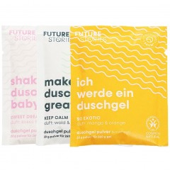 FUTURE STORIES Duschgel Pulver 3er Set aus allen Sorten  Набор гелей для душа из 3-х порошков всех видов