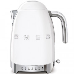 SMEG SMEG Wasserkocher SMEG Wasserkocher mit Temperatureinstellung 50-100°C Edelstahl Kocher, 2400,00 W, 360°Basis elektrischer Wasser Kocher mit Temperatureinstellung Metall  Чайник SMEG Чайник SMEG с регулировкой температуры 50-100°C Плита из нержавеюще