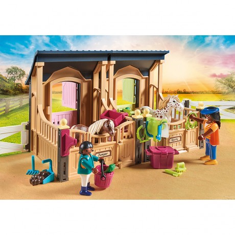 PLAYMOBIL PLAYMOBIL 70995 Reitunterricht mit Pferdeboxen PLAYMOBIL 70995 Уроки верховой езды с конюшнями