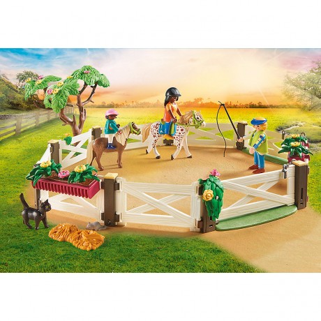 PLAYMOBIL PLAYMOBIL 70995 Reitunterricht mit Pferdeboxen PLAYMOBIL 70995 Уроки верховой езды с конюшнями
