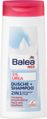 Balea MED Duschgel 5% Urea 2in1 Dusche + Shampoo, 300 ml Универсальной Средство для Душа 2 в 1 Гель и Шампунь, 300 мл