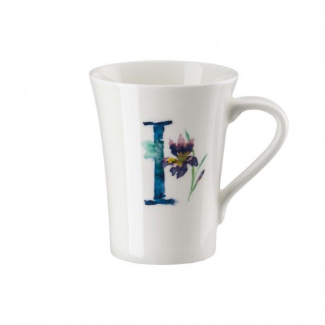 Hutschenreuther Hutschenreuther Flower Alphabet Becher mit Henkel I-Iris 0,40 L Кружка Hutschenreuther Flower Alphabet с ручкой I-Iris 0,40 л