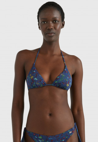 Tommy Hilfiger TRIANGLE RP PRINT Bikini top wuw/wlw floral navy ПРИНТ TRIANGLE RP Верх бикини wuw/wlw цветочный темно-синий