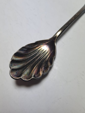 Origo per Cinerem Ложка для сахара с изображением орла, посеребренная нержавеющая сталь 18/10, 14см, Германия, 1950-60гг.