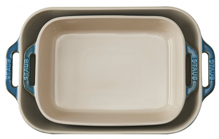 Staub Staub Auflaufformenset 2-tlg. turkis Набор форм для запекания Staub, 2 предмета.