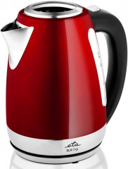 eta eta Wasserkocher ELA digi ETA959890010, 1,7 l, 2100 W, rot, Transparenter Deckel, Edelstahlausfuhrung  чайник eta ELA digi ETA959890010, 1,7 л, 2100 Вт, красный, прозрачная крышка, дизайн из нержавеющей стали