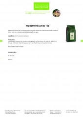 Krauterhaus Sanct Bernhardt Peppermint Leaves Tea, 250 г