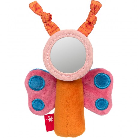 sigikid Greifling Schmetterling mit Spiegel Сжимая игрушечную бабочку с зеркалом