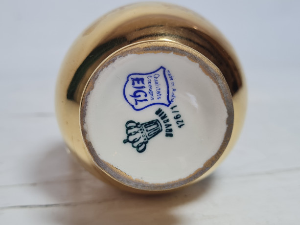 Ваза-кувшин винтажная Eigl Austria с изображением Зеефельда (Тироль), фарфор, 13 см, Австрия, 1970-80гг.