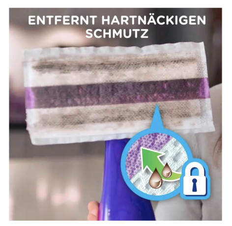 Swiffer Bodenreiniger Wet Jet Starterset, 1 St, Швабра Swiffer с распылителем + 5 салфеток + раствор для мытья полов WET JET