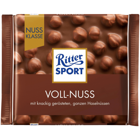 Ritter Sport Voll-Nuss Молочный шоколад с лесным орехом 100г