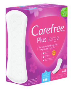 Carefree Slipeinlage Plus Large mit Frischeduf, Прокладки ежедневные Large Plus Fresh с ароматом свежести, 48 шт, 24 упаковки (1152 шт)