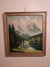 Картина винтажная "Горный пейзаж", масло, в раме, 73.5 х 80 см, Германия, 1980-90гг.