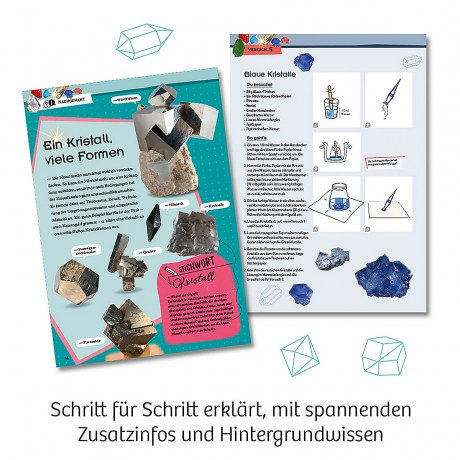 Kosmos Kristalle zuchten выращивать кристаллы