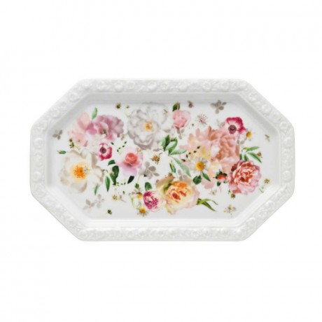 Rosenthal Rosenthal Maria Pink Rose Milch-/Zuckertablett 27 x 16,5 cm Rosenthal Maria Pink Rose поднос для молока/сахара 27 x 16,5 см