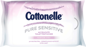 Cottonelle Туалетная бумага feucht Pure Чувствительный , 42 шт