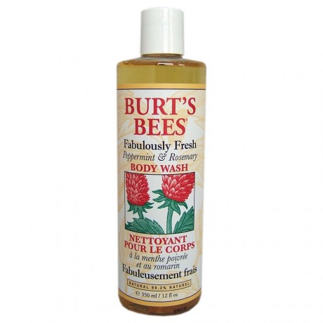 Burts Bees Body Wash with Peppermint & Rosemary Duschgel Гель для душа Korperpflege, 350 мл