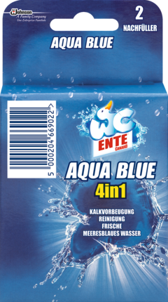 WC-Ente Aqua Blue 4in1 Сменный блок для автоматического распылителя, 2 шт
